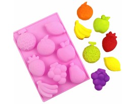 Molde silicona 8 frutas